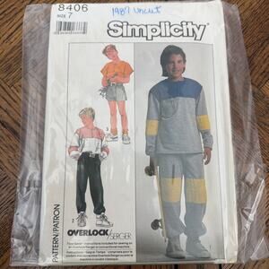 VINTAGE  SIMPLICITY 8406 KIDS PATTERN UNCUT 7